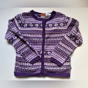 ✨5/$25 Vintage McKids Cotton Ramie Floral Fair Isle Sweater